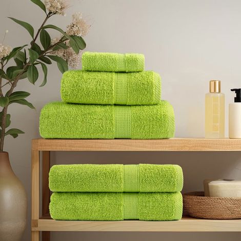 vidaXL Premium Guest Towels SOLUND 10 pcs Apple Green 30x50 cm 600 gsm (1/5)