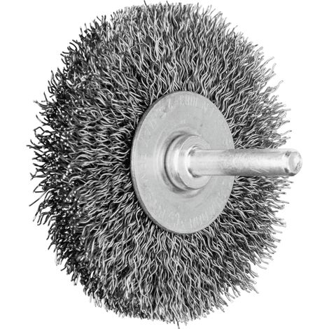 PFERD TOOLS Rundbürste ungezopft RBU Ø70x10mm Schaft-Ø6 mm Stahl-Draht-Ø0,30 10 Stk