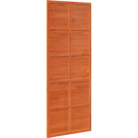 Barn Door Wax brown 80 x 208 cm Solid Pine Wood vidaXL