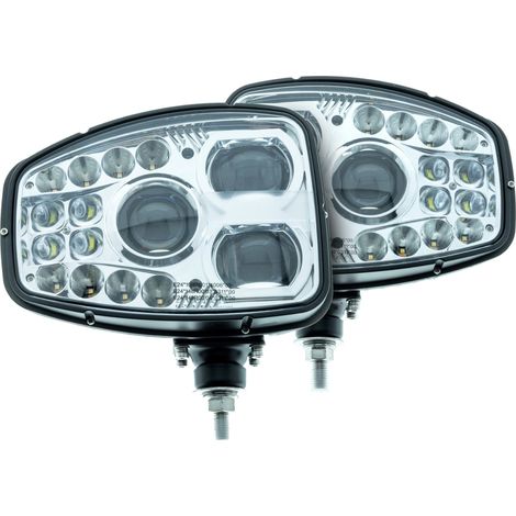 2 luces de trabajo LED de 12/24 V, 6000 K/1700 K, ECE R10 R148 R149 (1/5)
