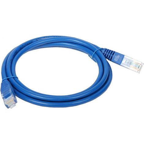 Cavo patch U/UTP cat.5e in PVC da 3,0 m blu Alantec