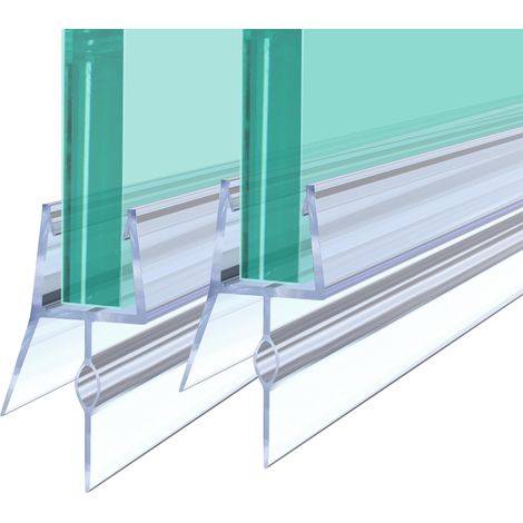 Joint de Douche pour Portes de Douche, 2 x 100cm Joint de Paroi de Douche Hydrofuge de Remplacement pour Porte de Douche en Verre de 5 à 8 mm, Lèvre de Douche Hydrofuge pour Cabine de Douche (1/5)