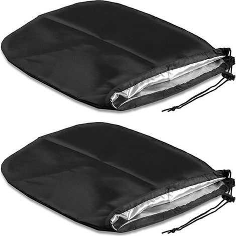 Lot de 2 housses de protection imperméables et résistantes au gel pour voiture avec doublure anti-gel à dégagement rapide (1/4)