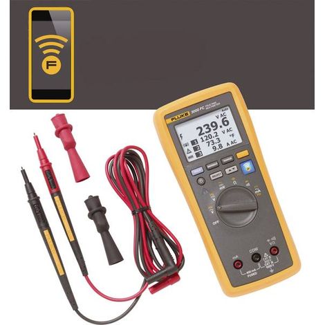 Fluke 3000 FC Multimetro digitale nero preciso e durevole