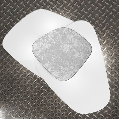 Plafoniera vetro top light strategy 1196 plp e27 led lampada soffitto parete, finitura metallo foglia argento