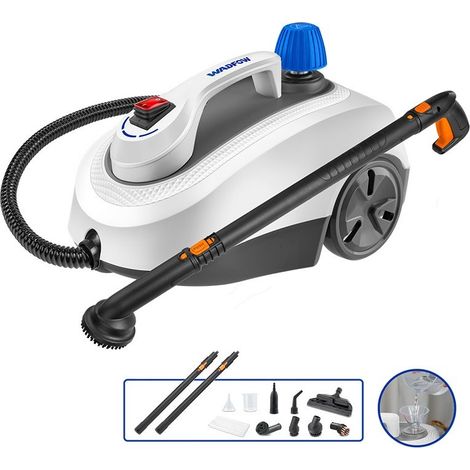 Limpiador a vapor profesional Wadfow 1800W con tanque de acero inoxidable (1/3)