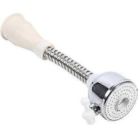 Douchette flexible pour robinet, aérateur pivotant pour robinet, accessoire de douchette pour robinet, buse de robinet de cuisine rotative à 360 degrés pour économiser l'eau