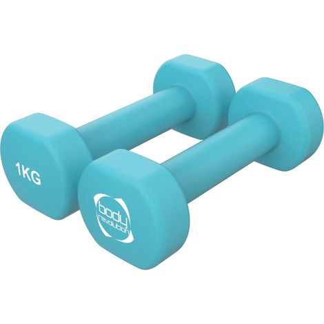 2 x 1KG Neoprene dumbbells (1/5)