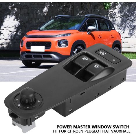 Interrupteur de Commande Électrique pour Fenêtre Citroen Peugeot Fiat Vauxhall 735487419 6490.X9 (1/5)