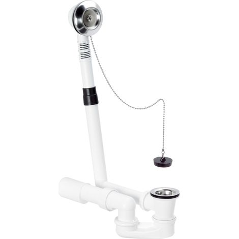 Raccord de vidange et de trop-plein Citaplex 6176.24 en acier chrome-nickel DN40/50