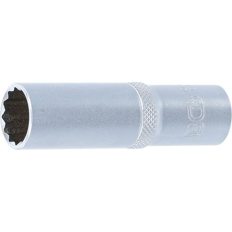 Llave de vaso 12 caras, larga  entrada 12,5 mm (1/2")  16 mm (1/3)