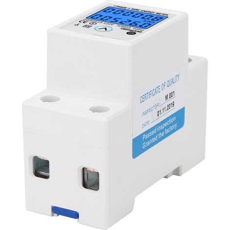 Compteur électrique multifonctionnel, monophasé, numérique, mesurant la tension et le courant (1/5)