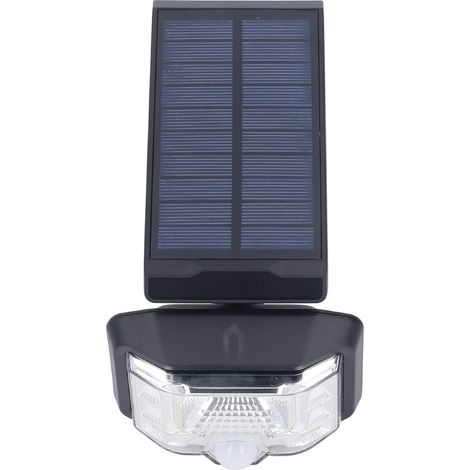 Lampe solaire LED d'urgence extérieure rotative à 360° avec contrôle de la luminosité et détecteur de mouvement PIR (1/5)