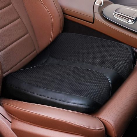 Coussin Siège Auto en Mousse à Mémoire,Rehausseur Voiture Adulte,Coussin Coccyx Correcteur D'assise,Coussin Voitur,Conducteur Chaise Bureau Fauteuil. (1/5)