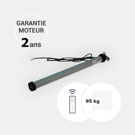 Moteur radio-commandé 50 Nm pour volet roulant axe ZF de 54 (supporte jusqu'à 95 kg) (1/3)