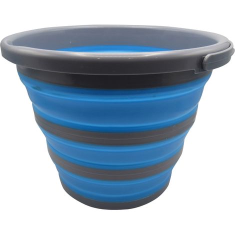 Collapsible Folding Bucket 10L (Storage Fold Down Caravaning Camping)
