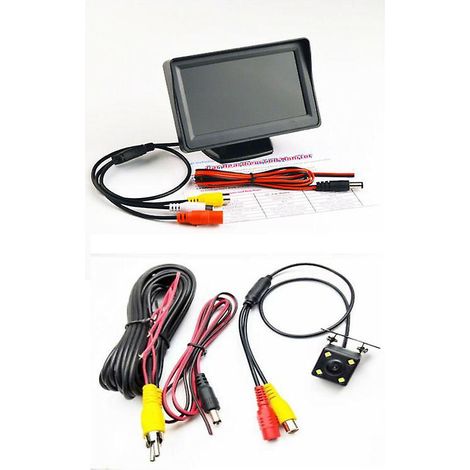 kit De Systme De Camra De Recul Sans Fil Pour Voiture/camion/van/pick-up/rv 4.3 'systme De Sauvegarde De Vue Arrire De Surveillance (1/5)
