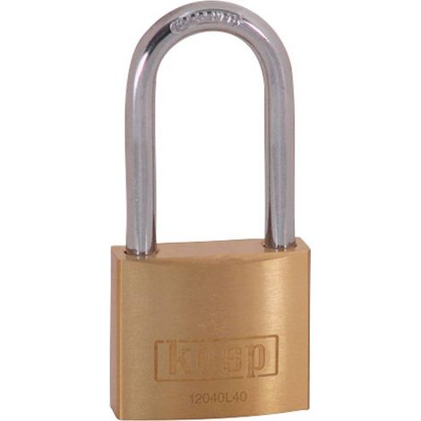 Cadenas Kasp K12040L40D or-jaune avec serrure à clé