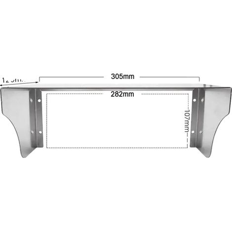 Tapa para enchufe, acero inoxidable, diseño resistente a la intemperie, 305 mm (1/2)