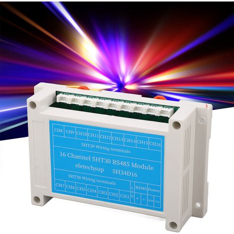 Carte de contrôle d'acquisition de données de température et d'humidité Modbus RS485 RTU 16 canaux, alimentation CC 830 V (1/5)