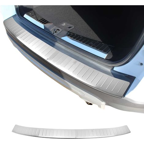 Protection Seuil de Pare-Chocs arrière - Compatible avec Ford Kuga II 2013-2020 - Couverture de Seuil de Coffre - Bande Seuil de Chargement - Style élégant - en Acier INOX Chromé Brossé (1/5)
