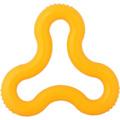 Lustiges, kaubares Haustierspielzeug aus sicherem Gummi, gelb (1/4)