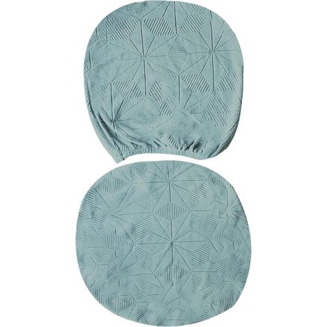 Lot de 2 housses de protection lavables en tissu extensible pour chaise d'ordinateur, salon, salle d'étude, chaise de bureau (1/5)
