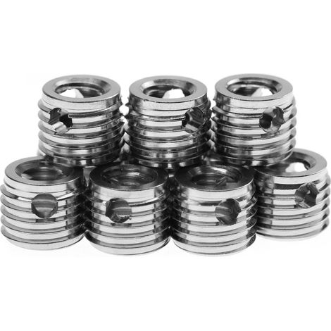 10 pièces inserts filetés autotaraudeurs en acier inoxydable 307, M6x1.0 interne et M10x1.25 externe, accessoires de fixation (1/5)