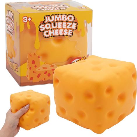 XXL Squishy Fromage Anti Stress,SquishyFromage,Squeeze Toy,Antistress Jouet (1/5)