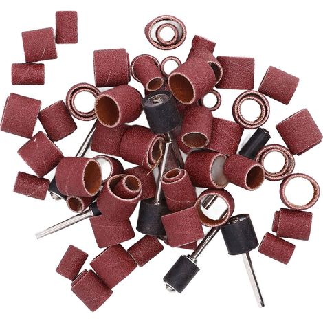 Lot de tambours de ponçage robustes, kit professionnel pour meuleuses électriques et machines à poncer portatives, durable et résistant. (1/5)