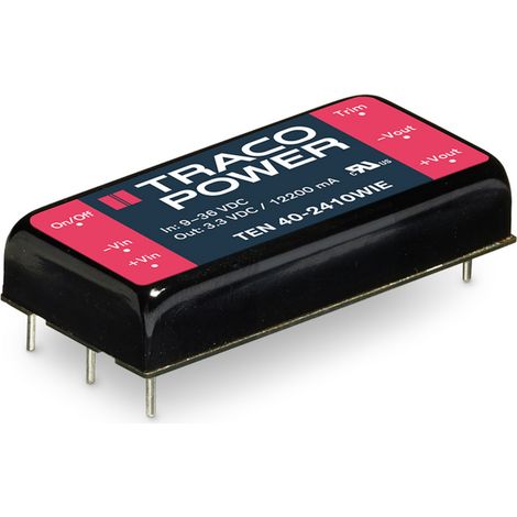 TracoPower TEN 40-2412WIE DC/DC-Wandler, Print 3.333 A 40 W Anzahl Ausgänge: 1 x Inhalt 1 St.
