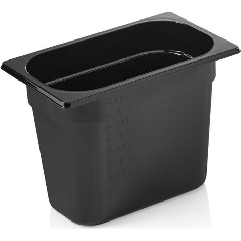 Bac GN 1/4 polycarbonate H 200 mm 4,8 ltr noir GN 96 - Was Germany (1/2)