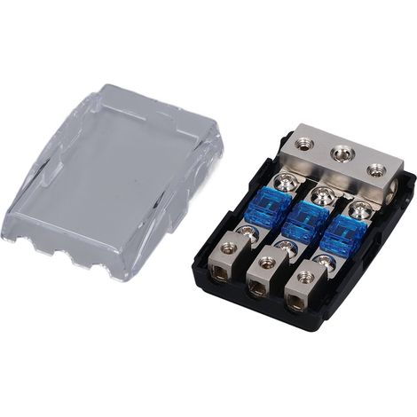 Support de Fusible ANL 60A, 1 Entrée 3 Sorties, Bloc de Distribution pour Amplificateur Audio Voiture (1/5)