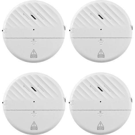 Alarme de Porte à Distance sans Fil Alarme d'ouverture de fenêtre Détecteur de sécurité magnétique Sensibilité réglable Voyant Lumineux LED pour la sécurité des Enfants 4 Packs - blanc (1/5)