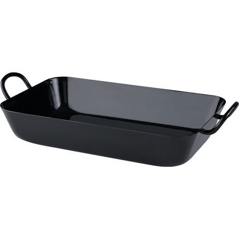 Riess Oma´s Bratpfanne 29/18cm mit 2 Griffen Braten/Backen Schwarz Emaille (1/2)