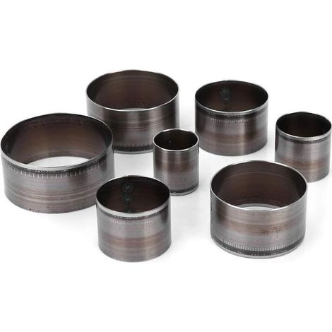 Emporte Piece Cuir Rond, 7pcs Outils de Coupe Cuir Trou Creux Emporte-Pièce Ensemble de poinçons en Cuir à Main Découpeur Cuir Meurt Circulaire Moule de découpage meurent Maroquinerie (1/5)