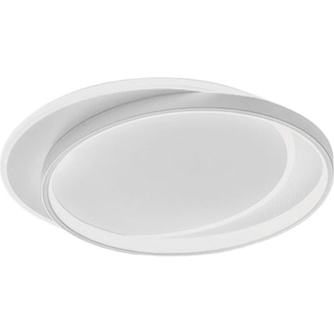 Plafonnier Led Christine P/P, 40W 2600Lm 3000K, Cadre En Aluminium Satiné Blanc Et Diffuseur En Méthacrylate Opale - Gea Luce (1/3)