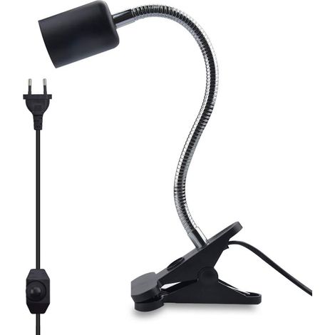 Support de lampe chauffante à pince pour terrarium de reptiles, tortues et amphibiens (1/5)