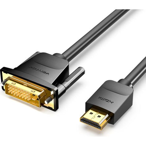 Adaptador DVI a HDMI Vention ABFBF Negro 1 m (1/4)
