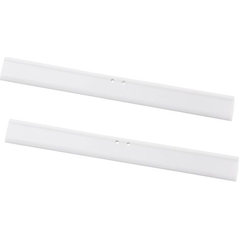 CCYKXA 25 cm Gummilippe für Duschabzieher, weiße Silikon-Ersatzlippen, 2 Stück