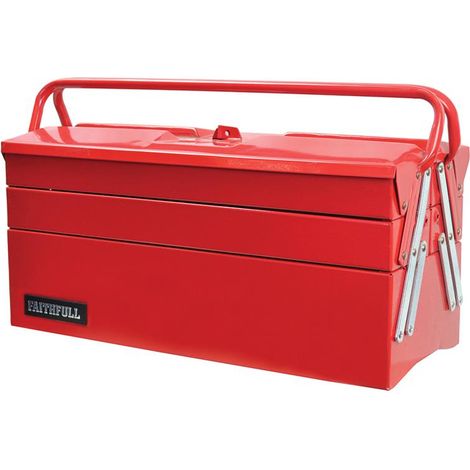 Faithfull Metal Cantilever Toolbox - 5 Tray 40cm (16in) (1/4)