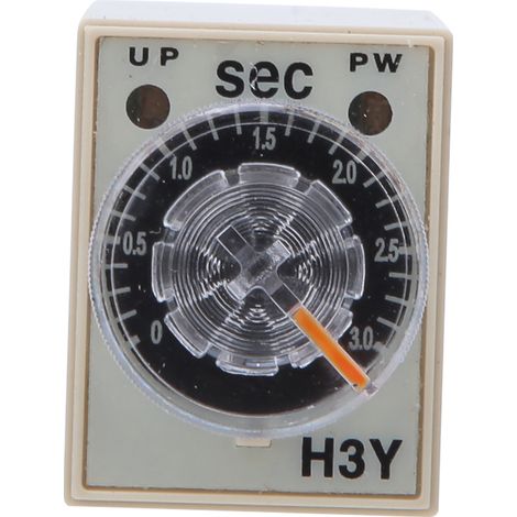 Zeitrelais 8-polig H3Y-2, einstellbares transparentes Drehrad, Haushaltsgeräte, Elektromaterial, 0-3s, 220 V AC (1/5)