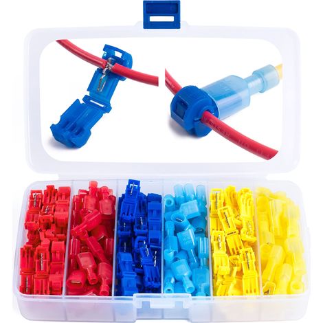 Connecteur De Dérivation Électrique - 120 Pièces - Calibre 22 À 10 AWG - Pour Branchement Sans Dénudage Ni Soudure (1/5)