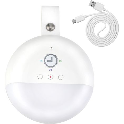 Máquina de ruido blanco para dormir con luz nocturna LED, 12 escenas de sonido y batería de 1000 mAh - Máquina portátil con cancelación de ruido para bebés, oficina y viajes (Estilo A/B) (1/5)