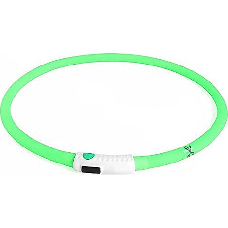 Collier Led Rechargeable Pour Chien - En Silicone Impermeable - Visibilite 360 Degrés - Longueur Ajustable 11-27 Pouces (1/5)