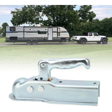 Attelage de remorque réglable avec sifflet de sécurité, connecteur de remorque 2 po x 2 po, coupleur de remorque 3500 lb (1/5)