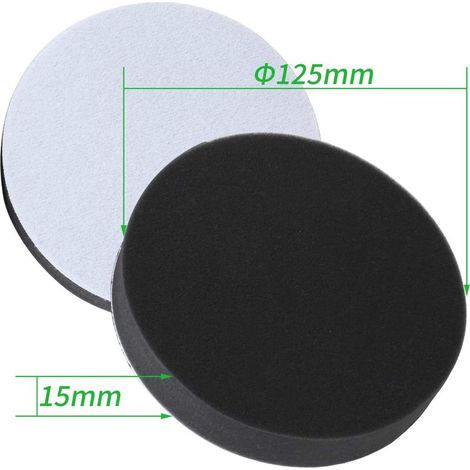 Polissage de Voiture en Laine et éponges 125mm,Lot de 4 Bonnet de Polissage éponge Tampons Disque de Polissage pour Machine à Polir Polisseuse Rectifieuse Polisseuse de Voiture
