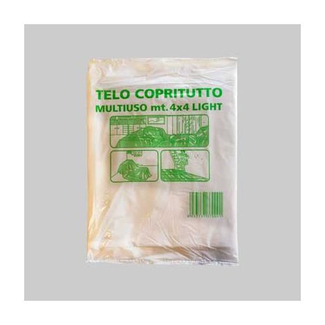 Telo copritutto leggero 4x4 mt conf. da 100 pz