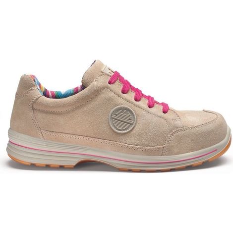 Chaussures de sécurité femme S3 ESD – Embout aluminium Aluforce® – Semelle anti-perforation Highsafe-Tex® – Cuir nubuck beige – Pointure 37 – Dike (1/2)