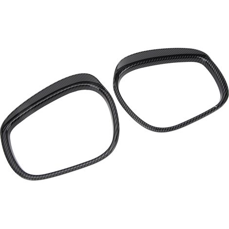 2 Pièces Cadre Anti-Pluie de Rétroviseur Latéral Garniture de Porte Remplacement pour Ford Mustang Mach E 2021-2023 Aspect Fibre de Carbone (1/5)